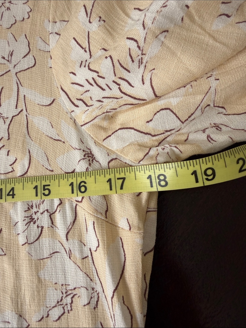 Lucky Brand Cream Floral Lace Tiered Shirt Dress - Picture 13 of 14